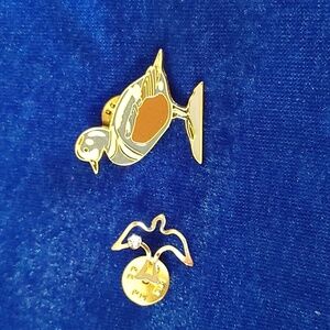 💚Set of 2 gold tone pins